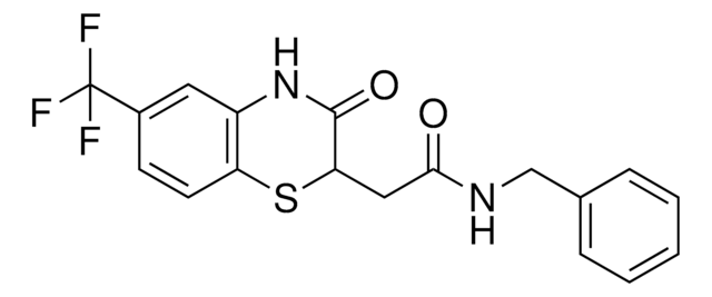 N-BENZYL-2-(3-OXO-6-(TRI-F-ME)-3,4-DIHYDRO-2H-1,4-BENZOTHIAZIN-2-YL)ACETAMIDE AldrichCPR