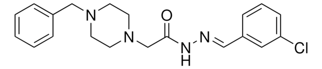 2-(4-BENZYL-1-PIPERAZINYL)-N'-(3-CHLOROBENZYLIDENE)ACETOHYDRAZIDE AldrichCPR