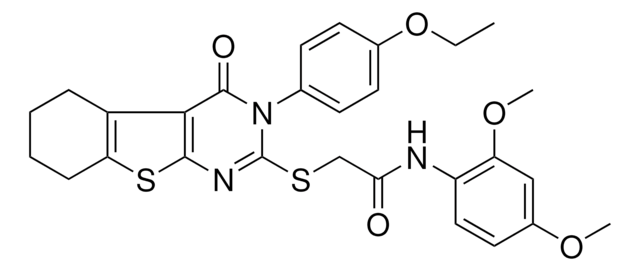 N-(2,4-DIMETHOXYPHENYL)-2-{[3-(4-ETHOXYPHENYL)-4-OXO-3,4,5,6,7,8-HEXAHYDRO[1]BENZOTHIENO[2,3-D]PYRIMIDIN-2-YL]SULFANYL}ACETAMIDE AldrichCPR