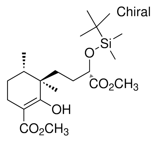 METHYL (3R,4S)-3-((3S)-3-{[TERT-BUTYL(DIMETHYL)SILYL]OXY}-4-METHOXY-4-OXOBUTYL)-2-HYDROXY-3,4-DIMETHYL-1-CYCLOHEXENE-1-CARBOXYLATE AldrichCPR