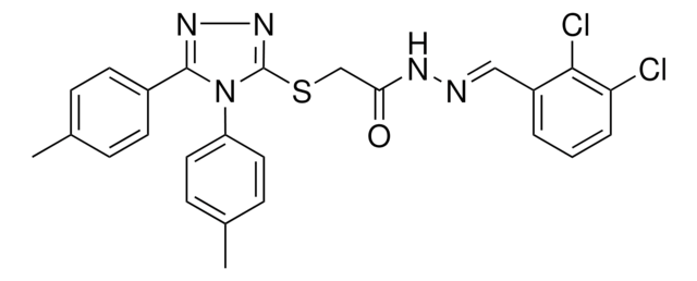 2-{[4,5-BIS(4-METHYLPHENYL)-4H-1,2,4-TRIAZOL-3-YL]SULFANYL}-N'-[(E)-(2,3-DICHLOROPHENYL)METHYLIDENE]ACETOHYDRAZIDE AldrichCPR