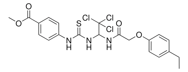 METHYL 4-({[(2,2,2-TRICHLORO-1-{[(4-ETHYLPHENOXY)ACETYL]AMINO}ETHYL)AMINO]CARBOTHIOYL}AMINO)BENZOATE AldrichCPR