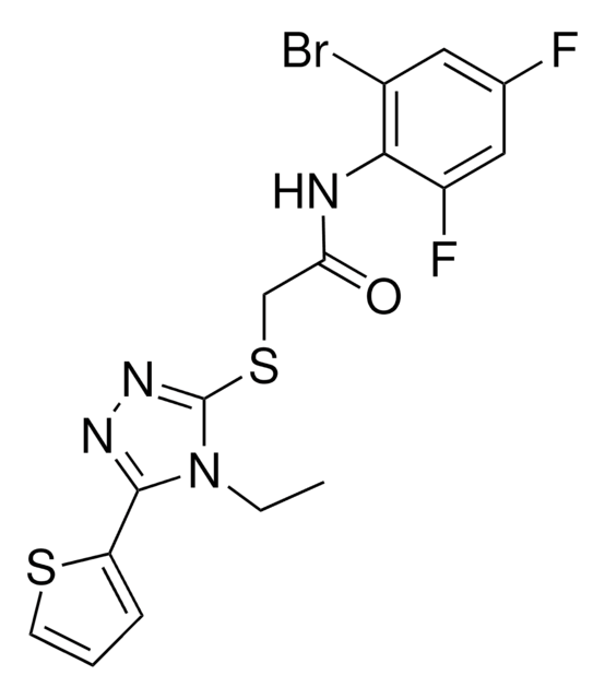 N-(2-BROMO-4,6-DIFLUOROPHENYL)-2-{[4-ETHYL-5-(2-THIENYL)-4H-1,2,4-TRIAZOL-3-YL]SULFANYL}ACETAMIDE AldrichCPR