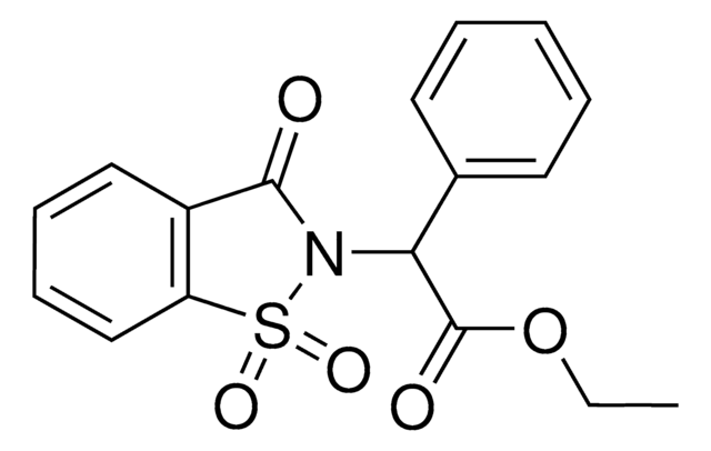 Ethyl (1,1-dioxido-3-oxo-1,2-benzisothiazol-2(3H)-yl)(phenyl)acetate AldrichCPR