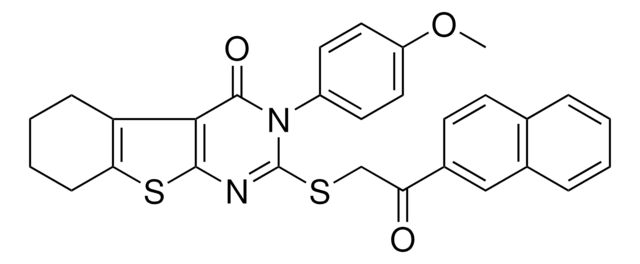 3-(4-METHOXYPHENYL)-2-{[2-(2-NAPHTHYL)-2-OXOETHYL]SULFANYL}-5,6,7,8-TETRAHYDRO[1]BENZOTHIENO[2,3-D]PYRIMIDIN-4(3H)-ONE AldrichCPR