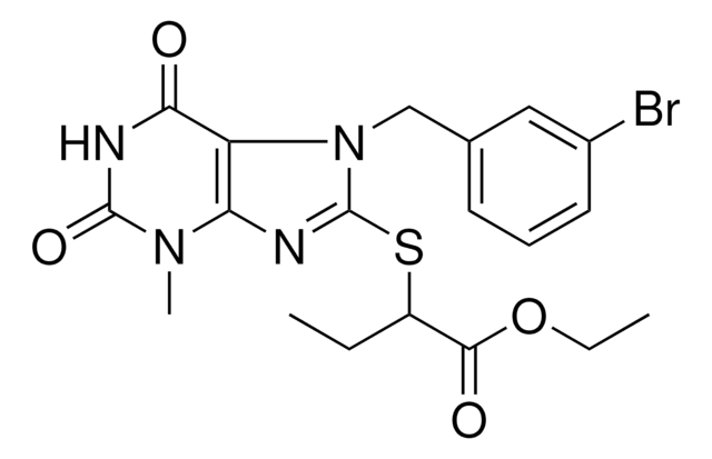 ETHYL 2-{[7-(3-BROMOBENZYL)-3-METHYL-2,6-DIOXO-2,3,6,7-TETRAHYDRO-1H-PURIN-8-YL]SULFANYL}BUTANOATE AldrichCPR