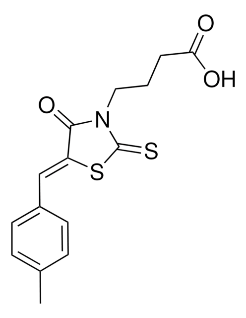 4-(5-(4-METHYLBENZYLIDENE)-4-OXO-2-THIOXO-1,3-THIAZOLIDIN-3-YL)BUTANOIC ACID AldrichCPR