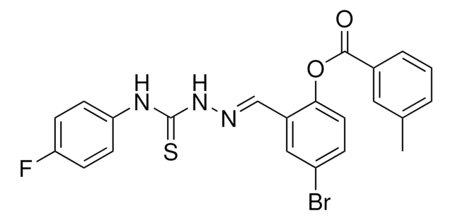 4-BR-2-(2-((4-FLUOROANILINO)CARBOTHIOYL)CARBOHYDRAZONOYL)PHENYL 3-METHYLBENZOATE AldrichCPR