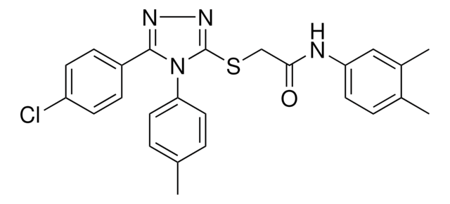 2-{[5-(4-CHLOROPHENYL)-4-(4-METHYLPHENYL)-4H-1,2,4-TRIAZOL-3-YL]SULFANYL}-N-(3,4-DIMETHYLPHENYL)ACETAMIDE AldrichCPR