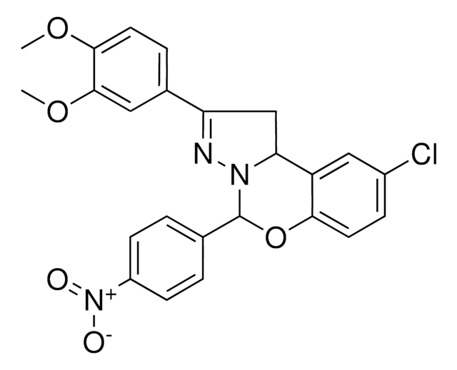 9-CHLORO-2-(3,4-DIMETHOXYPHENYL)-5-(4-NITROPHENYL)-1,10B-DIHYDROPYRAZOLO[1,5-C][1,3]BENZOXAZINE AldrichCPR