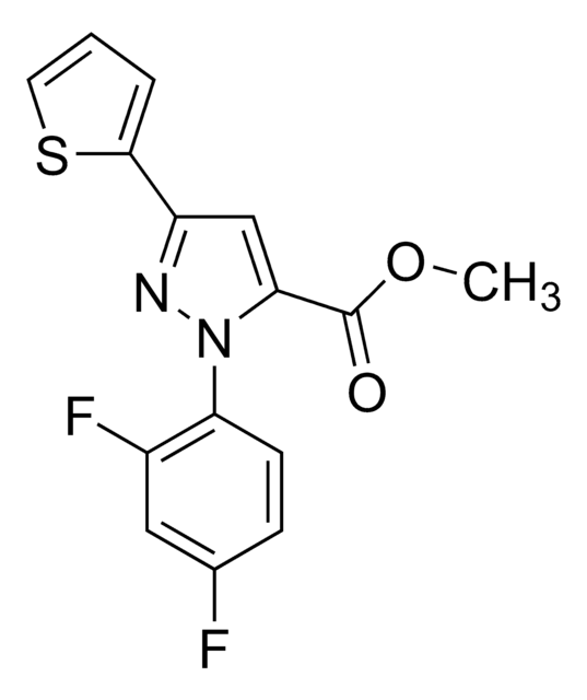 Methyl 1-(2,4-difluorophenyl)-3-(thiophen-2-yl)-1H-pyrazole-5-carboxylate AldrichCPR