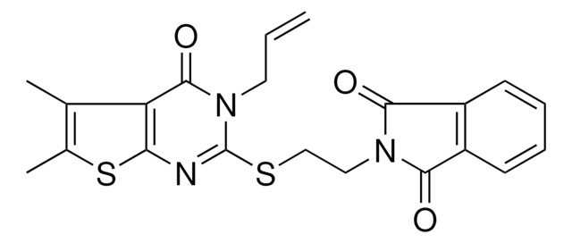 2-{2-[(3-ALLYL-5,6-DIMETHYL-4-OXO-3,4-DIHYDROTHIENO[2,3-D]PYRIMIDIN-2-YL)SULFANYL]ETHYL}-1H-ISOINDOLE-1,3(2H)-DIONE AldrichCPR