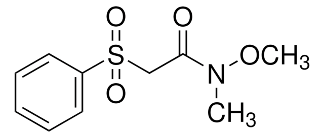 N-METHOXY-N-METHYL-2-PHENYLSULFONYL ACETAMIDE AldrichCPR