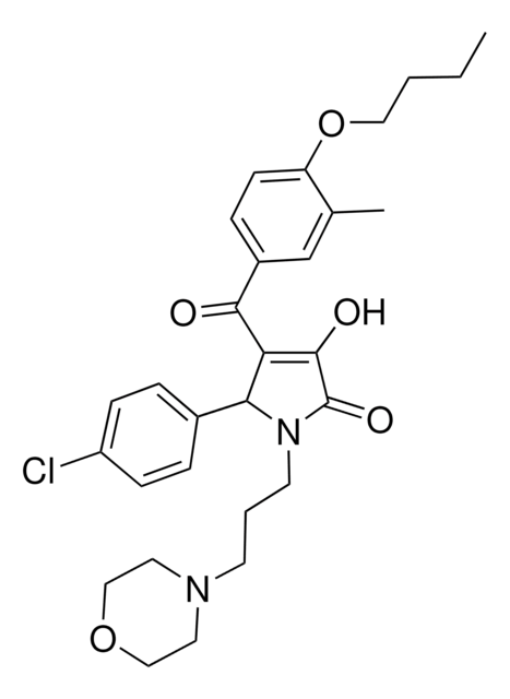 4-(4-BUTOXY-3-METHYLBENZOYL)-5-(4-CHLOROPHENYL)-3-HYDROXY-1-[3-(4-MORPHOLINYL)PROPYL]-1,5-DIHYDRO-2H-PYRROL-2-ONE AldrichCPR