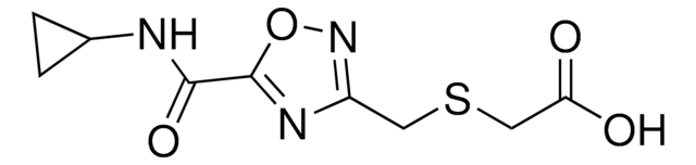 [({5-[(Cyclopropylamino)carbonyl]-1,2,4-oxadiazol-3-yl}methyl)sulfanyl]acetic acid AldrichCPR