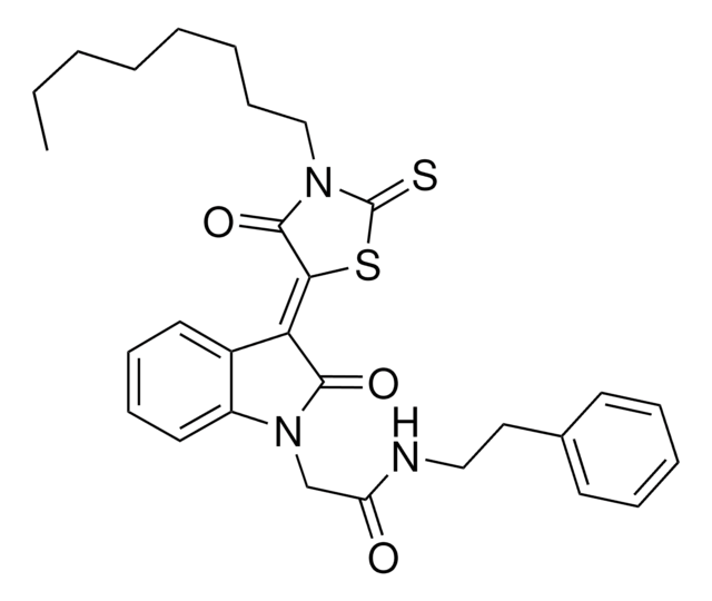 2-[(3Z)-3-(3-OCTYL-4-OXO-2-THIOXO-1,3-THIAZOLIDIN-5-YLIDENE)-2-OXO-2,3-DIHYDRO-1H-INDOL-1-YL]-N-(2-PHENYLETHYL)ACETAMIDE AldrichCPR