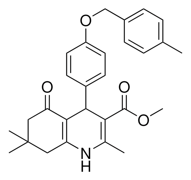 METHYL 2,7,7-TRIMETHYL-4-{4-[(4-METHYLBENZYL)OXY]PHENYL}-5-OXO-1,4,5,6,7,8-HEXAHYDRO-3-QUINOLINECARBOXYLATE AldrichCPR