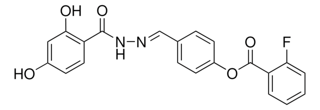 4-(2-(2,4-DIHYDROXYBENZOYL)CARBOHYDRAZONOYL)PHENYL 2-FLUOROBENZOATE AldrichCPR