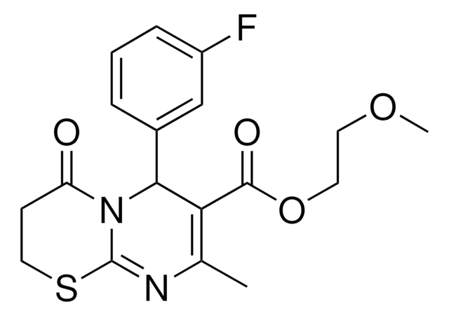 2-METHOXYETHYL 6-(3-FLUOROPHENYL)-8-METHYL-4-OXO-3,4-DIHYDRO-2H,6H-PYRIMIDO[2,1-B][1,3]THIAZINE-7-CARBOXYLATE AldrichCPR