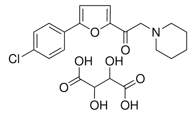 1-[5-(4-CHLOROPHENYL)-2-FURYL]-2-(1-PIPERIDINYL)ETHANONE 2,3-DIHYDROXYSUCCINATE AldrichCPR