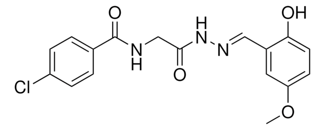 4-CHLORO-N-(2-(2-(2-HYDROXY-5-METHOXYBENZYLIDENE)HYDRAZINO)-2-OXOETHYL)BENZAMIDE AldrichCPR