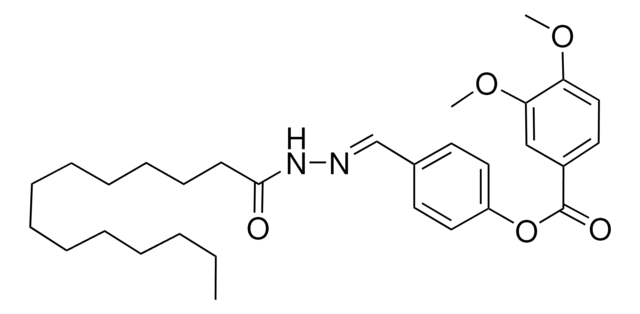 4-(2-TETRADECANOYLCARBOHYDRAZONOYL)PHENYL 3,4-DIMETHOXYBENZOATE AldrichCPR