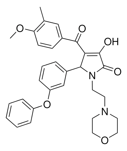 3-HYDROXY-4-(4-METHOXY-3-METHYLBENZOYL)-1-[2-(4-MORPHOLINYL)ETHYL]-5-(3-PHENOXYPHENYL)-1,5-DIHYDRO-2H-PYRROL-2-ONE AldrichCPR