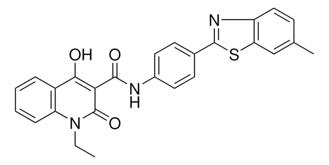 1-ETHYL-4-HYDROXY-N-[4-(6-METHYL-1,3-BENZOTHIAZOL-2-YL)PHENYL]-2-OXO-1,2-DIHYDRO-3-QUINOLINECARBOXAMIDE AldrichCPR