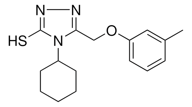 4-CYCLOHEXYL-5-((3-METHYLPHENOXY)METHYL)-4H-1,2,4-TRIAZOLE-3-THIOL AldrichCPR