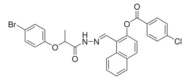 1-(2-(2-(4-BROMOPHENOXY)PROPANOYL)CARBOHYDRAZONOYL)-2-NAPHTHYL 4-CHLOROBENZOATE AldrichCPR