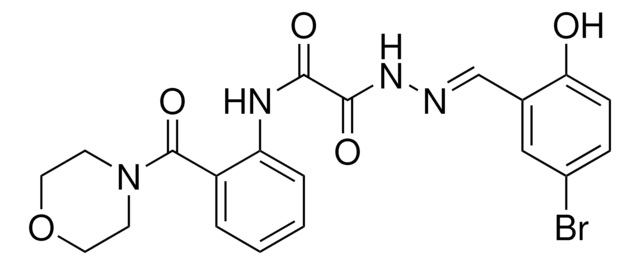 2-[(2E)-2-(5-BROMO-2-HYDROXYBENZYLIDENE)HYDRAZINO]-N-[2-(4-MORPHOLINYLCARBONYL)PHENYL]-2-OXOACETAMIDE AldrichCPR