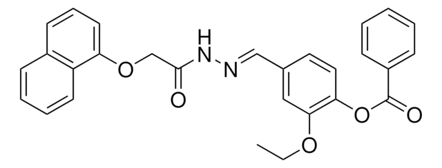 2-ETHOXY-4-(2-((1-NAPHTHYLOXY)ACETYL)CARBOHYDRAZONOYL)PHENYL BENZOATE AldrichCPR