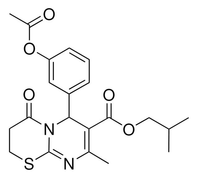 ISOBUTYL 6-[3-(ACETYLOXY)PHENYL]-8-METHYL-4-OXO-3,4-DIHYDRO-2H,6H-PYRIMIDO[2,1-B][1,3]THIAZINE-7-CARBOXYLATE AldrichCPR