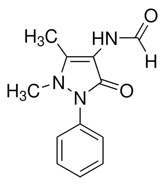 4-Formilaminoantipirina Pharmaceutical Secondary Standard; Certified Reference Material, certified reference material, pharmaceutical secondary standard, pkg of 100&#160;mg