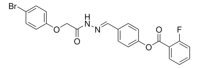 4-(2-((4-BROMOPHENOXY)ACETYL)CARBOHYDRAZONOYL)PHENYL 2-FLUOROBENZOATE AldrichCPR