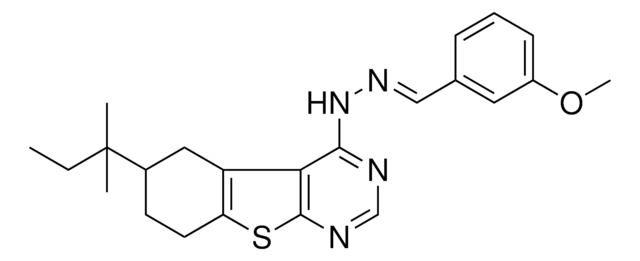 3-METHOXYBENZALDEHYDE (6-TERT-PENTYL-5,6,7,8-TETRAHYDRO[1]BENZOTHIENO[2,3-D]PYRIMIDIN-4-YL)HYDRAZONE AldrichCPR