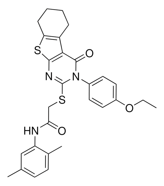 N-(2,5-DIMETHYLPHENYL)-2-{[3-(4-ETHOXYPHENYL)-4-OXO-3,4,5,6,7,8-HEXAHYDRO[1]BENZOTHIENO[2,3-D]PYRIMIDIN-2-YL]SULFANYL}ACETAMIDE AldrichCPR