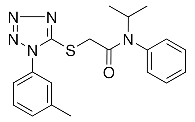 N-ISOPROPYL-2-((1-(3-METHYLPHENYL)-1H-TETRAAZOL-5-YL)THIO)-N-PHENYLACETAMIDE AldrichCPR