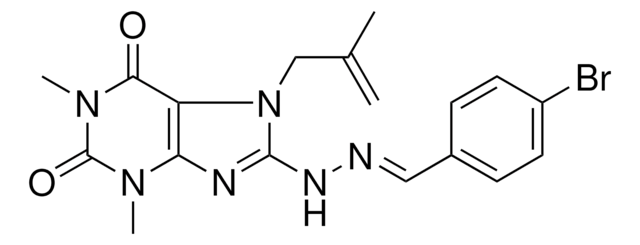 4-BROMOBENZALDEHYDE [1,3-DIMETHYL-7-(2-METHYL-2-PROPENYL)-2,6-DIOXO-2,3,6,7-TETRAHYDRO-1H-PURIN-8-YL]HYDRAZONE AldrichCPR