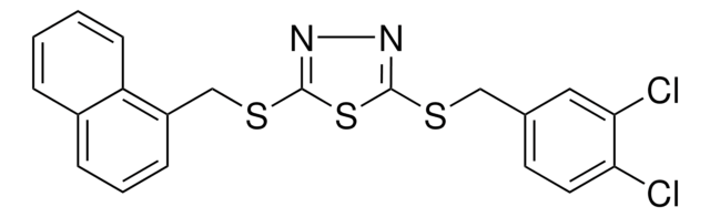 2-((3,4-DICHLOROBENZYL)SULFANYL)5-((1-NAPHTHYLMETHYL)SULFANYL)-1,3,4-THIADIAZOLE AldrichCPR