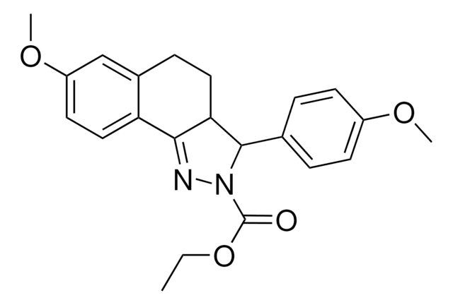 ETHYL 7-METHOXY-3-(4-METHOXYPHENYL)-3,3A,4,5-TETRAHYDRO-2H-BENZO[G]INDAZOLE-2-CARBOXYLATE AldrichCPR