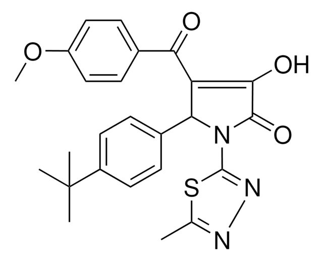 5-(4-TERT-BUTYLPHENYL)-3-HYDROXY-4-(4-METHOXYBENZOYL)-1-(5-METHYL-1,3,4-THIADIAZOL-2-YL)-1,5-DIHYDRO-2H-PYRROL-2-ONE AldrichCPR