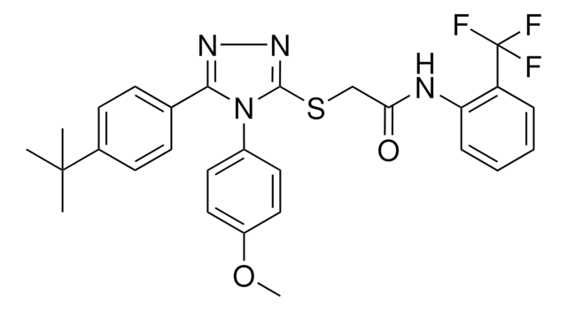 2-{[5-(4-TERT-BUTYLPHENYL)-4-(4-METHOXYPHENYL)-4H-1,2,4-TRIAZOL-3-YL]SULFANYL}-N-[2-(TRIFLUOROMETHYL)PHENYL]ACETAMIDE AldrichCPR