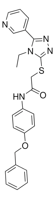 N-[4-(BENZYLOXY)PHENYL]-2-{[4-ETHYL-5-(3-PYRIDINYL)-4H-1,2,4-TRIAZOL-3-YL]SULFANYL}ACETAMIDE AldrichCPR