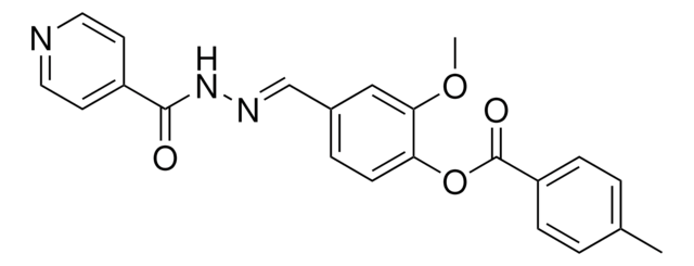 4-(2-ISONICOTINOYLCARBOHYDRAZONOYL)-2-METHOXYPHENYL 4-METHYLBENZOATE AldrichCPR