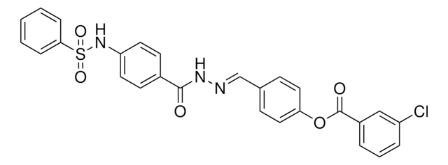 4-(2-(4-((PHENYLSULFONYL)AMINO)BENZOYL)CARBOHYDRAZONOYL)PHENYL 3-CHLOROBENZOATE AldrichCPR