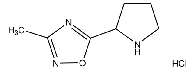 3-Methyl-5-(2-pyrrolidinyl)-1,2,4-oxadiazole hydrochloride AldrichCPR