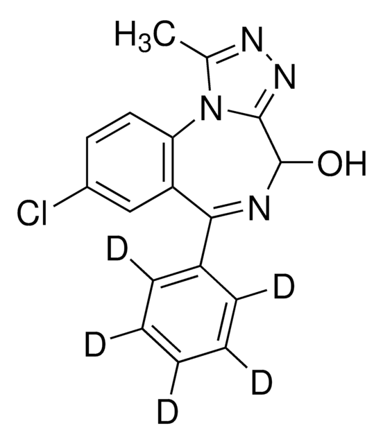 4-Hydroxyalprazolam-D5 solution 100&#160;&#956;g/mL in acetonitrile, certified reference material, ampule of 1&#160;mL, Cerilliant&#174;