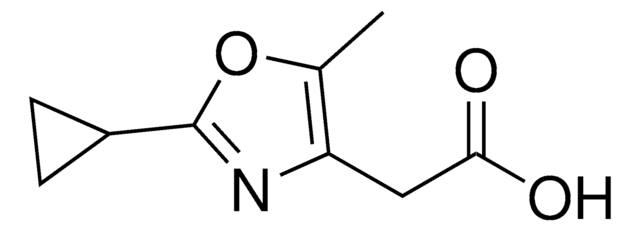 (2-Cyclopropyl-5-methyl-1,3-oxazol-4-yl)acetic acid AldrichCPR