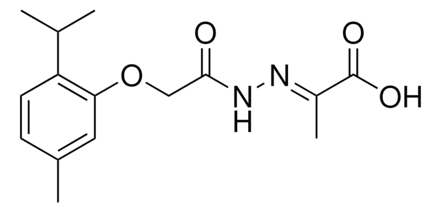 2-(((2-ISOPROPYL-5-METHYLPHENOXY)ACETYL)HYDRAZONO)PROPANOIC ACID AldrichCPR